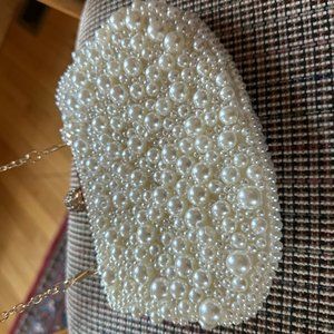 WHITE PEARL PURSE - BRIDAL